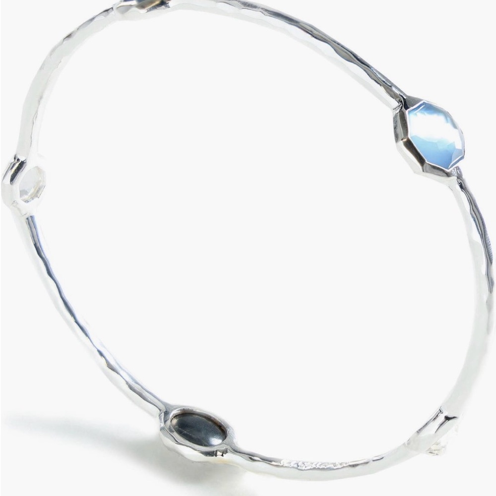 Ippolita Wonderland 5 Stone Bangle Bracelet in Savoy Size 2 Blue - Picture 15 of 16